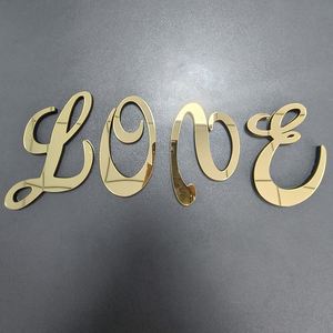Pegatinas de Letras 3D en Acrílico, 10cm, Letras Decorativas en Espejo, Alfabeto Inglés de la A a la Z, para Decoración de Paredes, Venta al Por Mayor - Product Image 1