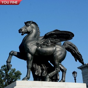 YOUFINE <span class=keywords><strong>Escultura</strong></span> <span class=keywords><strong>de</strong></span> <span class=keywords><strong>Pegaso</strong></span> en Bronce Negro, Estatua <span class=keywords><strong>de</strong></span> Caballo Alado para Decoración <span class=keywords><strong>de</strong></span> Jardín o Plaza - Product Image 5