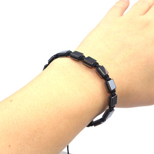 Pulsera ajustable de piedras preciosas, brazaletes de hematita, joyería para mujer, bonito regalo para uno mismo o presentación - Product Image 3