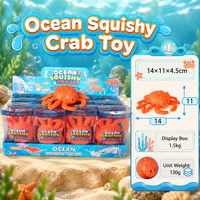 Jouet à presser Calamar Blanc Simulation Animal Marin ASMR Anti-stress Squishy pour la Vente en Gros