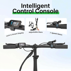 Bicicleta Eléctrica Plegable Mule con Batería de 48V 20Ah 250W 960Wh, Frenos de Disco, 7 Velocidades, Neumáticos Gruesos de 20x3.0, Cuadro de Aluminio de Paso Bajo - Product Image 6