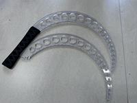 Costume de robot LED avec épée lumineuse - Costume de danse lumineux pour spectacles de scène et fêtes - Couteau incurvé