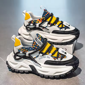 Zapatillas Deportivas Casuales a la Moda, Nuevas y Modernas con Cordones, Suela Gruesa, Aumentan la Altura, Versátiles para Correr - Product Image 3