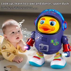 Robot Bailarín Electrónico Popular en <span class=keywords><strong>Tiktok</strong></span>, Juguete <span class=keywords><strong>de</strong></span> Plástico en Caja <span class=keywords><strong>de</strong></span> Color, Pato Musical Educativo para Bebés - Product Image 2