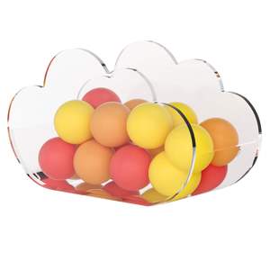 Étagère de rangement murale en acrylique transparent personnalisée en forme de nuage pour la maison, la chambre de bébé, rangement mural pour articles divers, vente en gros - Product Image 1