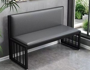 Sillas de Espera para Salón de Belleza 2025, Sofás Dobles y Triples de Hierro Forjado con Cojines Suaves, Bancos Largos Modernos de Estilo Casual - Product Image 1