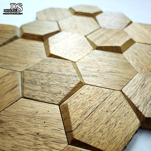 Xương cá hình dạng gỗ tự nhiên tường khảm nghệ thuật phòng khách phòng ngủ nền tường khảm gỗ gạch - Product Image 6