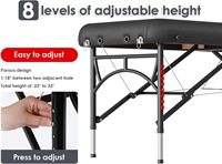 Meilleure qualité aluminium pliable Portable Camilla Para Masaje Spa lit Camillas De Masajes lits Table De Massage
