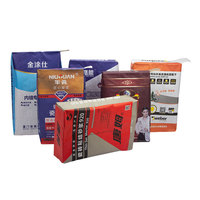 3 Layer Kraft Paper Sack Cement Multiwall Paper Bag 25KG 20KG 50KG Kraft Paper Valve Bag for Cement Mortar Powder