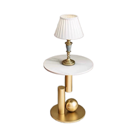 Meubles de salon modernes Nouvelle arrivée Ensemble de table basse minimaliste Design en acier au carbone avec matériau métallique Villa Maison
