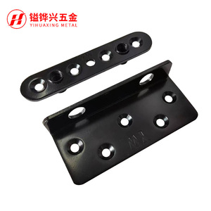 Support en métal en forme de L Yihuaxing, 20x98x3.0mm, noir, pour support d'étagère de lit - Product Image 4