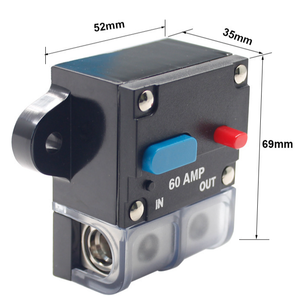 Disjoncteur réinitialisable 200A 12V 24V avec porte-fusible pour amplificateur audio de voiture, réinitialisation manuelle pour treuil, marine, camping-car, camion, caravane - Product Image 2