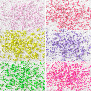 Lot de 6 bijoux boule d'acier, macaron bulle perle taille mixte ongles <span class=keywords><strong>caviar</strong></span> 3D breloques pour ongles, nouveauté - Product Image 5