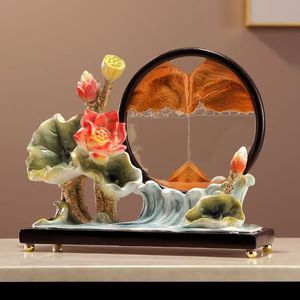 קישוט חול לוטוס 29*24 ס\\\"מ, קישוט זז להפגת מתחים לסלון, חדר עבודה, ארון תצוגה, מעמד טלוויזיה, ארון יין DDP - Product Image 1