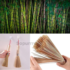 <span class=keywords><strong>Brosse</strong></span> de nettoyage pour vaisselle en bambou avec logo personnalisé, <span class=keywords><strong>brosse</strong></span> de nettoyage pour casseroles, poêles et poignées, brosses de nettoyage en bois pour casseroles - Product Image 3