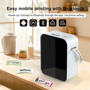 <b>Portable</b> <b>Mini</b> P15 Thermal Label <b>Printer</b> Name Tag Price Note Time Print Wireless Bluetooth Maker for iOS and Android - Product Image 1