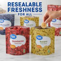 Voedselveilige verpakking met aangepast logo voor gevriesdroogd fruit, staande ziplock zak, matte plastic pouch voor verpakking van gedroogde bessen snacks