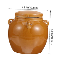 2 Stück Hermetic Ceramic Honey Jar Bienenstock Honig topf Traditionelle Gär glas Brau behälter Küche Nachhaltige Vintage