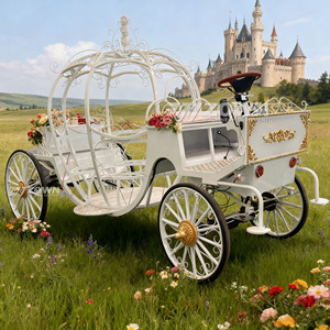 Chariot de Citrouille Royal Personnalisable Grande Taille, Type Cendrillon, pour Mariages, Fêtes et Décoration de Table - Product Image 6