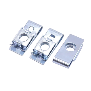 Écrou à ressort carré <span class=keywords><strong>en</strong></span> acier 65Mn zingué, écrou à cage <span class=keywords><strong>en</strong></span> acier au carbone haute résistance pour machines CVC, construction et automobile - Product Image 2