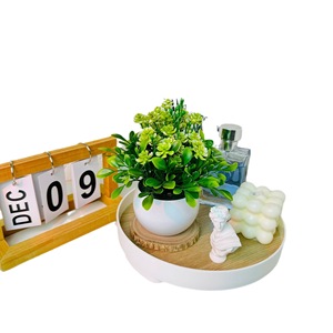 Plantes artificielles en pot Fuyuji, lotus, 15 cm, plastique PU, verdure décorative pour la maison, accessoires de mariage - Product Image 5