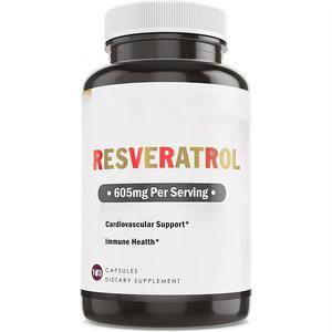 תוספת כוח resveratrol תוספת חוזק עם תמציות זרעי ענבים תה ירוק עם תמצית יין אדומה - Product Image 1