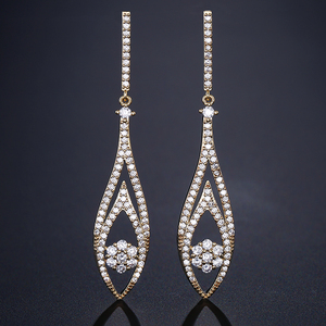 Rakol ต่างหูแฟชั่นหรูหราสีเงินสำหรับงานแต่งงาน2021 EP2124 - Product Image 6