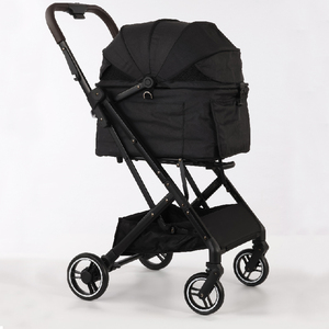 Depolama alanı ile yüksek kaliteli alüminyum evcil hayvan arabası 4 tekerlekli köpek ve kedi sepeti - Product Image 5