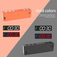 Chronomètre de sport rechargeable Ganxin à six chiffres de 1 pouce, chronomètre de compte à rebours pour la boxe en salle, la remise en forme