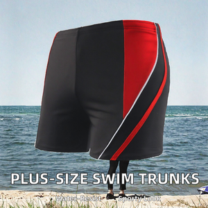 Traje de Baño Masculino Elegante con Frente Plano, Holgado, Talla Grande, Pantalones Cortos de Playa Impermeables para Vacaciones en Aguas Termales - Product Image 3