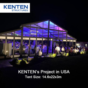 Maßgeschneidertes Outdoor-Luxus-Party- und Hochzeitszelt, Transparentes Festzelt 20x40 30x50, Großes Kommerzielles Transparentzelt für Veranstaltungen - Product Image 5