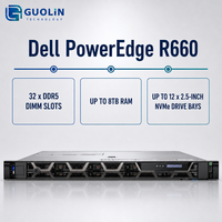 Serveur Rack 1U Dell PowerEdge R660 avec Mémoire Évolutrice, Services de Base de Données pour Réseaux Professionnels, Double Socket DDR5, Intel Xeon Scalable