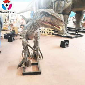 Véritable Raptor animatronique <span class=keywords><strong>Jurassic</strong></span> Dinosaur <span class=keywords><strong>Park</strong></span> personnalisé Modèle de dinosaure <span class=keywords><strong>Vélociraptor</strong></span> grandeur nature à vendre - Product Image 5