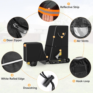 OEM <b>Mini</b> Excavator Cover Heavy Duty Oxford Compatible with Kubota KXX008, BobcatE10, Waterproof Small Excavator Outdoor Cover - Product Image 3