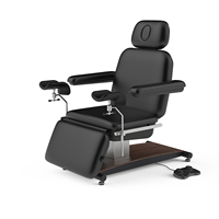 Fauteuil médical électrique Novora Advanced avec 4 moteurs OKIN, chauffage, éclairage LED, réglable, pour gynécologie et esthétique
