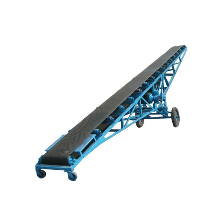 Hot sale 9m portable belt conveyor for 40 ft container unloader