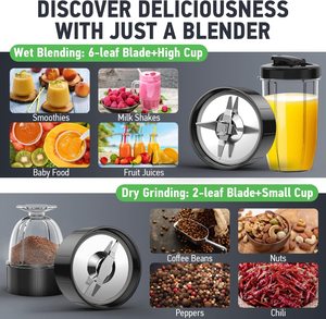 Nueva Licuadora Multifuncional 3 en 1 de Bajo Ruido para Cocina, Licuadora Eléctrica para Jugos y Smoothies, Licuadora Mágica, Lanzamiento en 2024 - Product Image 6