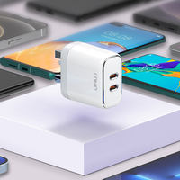 LDNIO A2528C 35W Double USB Type C Mur Mobile Téléphone PD Cargador Adaptateurs pour Iphone Samsung 25W Chargeur Charge Rapide