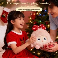 Muñeco de Peluche con IA, Activación por Voz, Conversación Libre, con Bolso de Hombro; Mascota Electrónica para Niños, Emocional