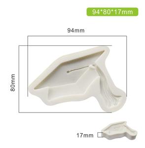 แม่พิมพ์ซิลิโคนคุณภาพเยี่ยม รูปทรงหมวกบัณฑิตขนาดใหญ่ สำหรับทำน้ำตาล ฟองดองท์ ตกแต่งเค้ก รูปสัตว์ อุปกรณ์ทำขนม - Product Image 3