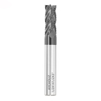 Fraise à bout en carbure monobloc de 12 mm pour l'usinage de métaux durs, d'acier laminé et d'alliages, outils d'usinage CNC en gros