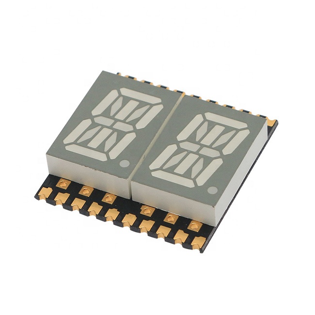 Jstronic, цифровая SMD-дисплей, 2-значный 0,4 дюймов, 14 сегментный светодиодный SMT-дисплей