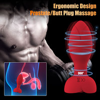 Silikon Vibrierender Analplug Abres Culo für Erwachsene Mit Fernbedienung Wasserdicht und Wiederaufladbar für Männer Frauen Analplug