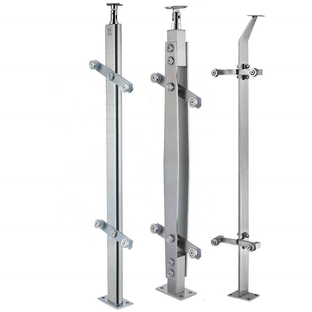 Modern Stainless Steel Glass Railing Plate Post Spider Fittings with Rust Resistant 5 Year Warranty for Tempered/Laminated Glass
