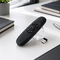Souris Air sans fil multi-langues, mini clavier, souris, gyroscope sensoriel, télécommande double face