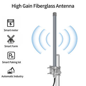 15dBi Antena de helio 868MHz 915MHz Wifi Exterior FRP Fibra de vidrio Omni Lora Antena de fibra de vidrio de comunicación de doble banda - Product Image 3