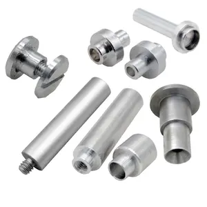 CNC machining customized machining stepped male threaded stainless steel spindle shaft