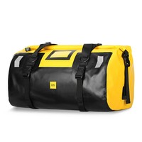 Sac et sac à dos de queue de moto de grande capacité imperméables | Bagages de siège arrière universels en PVC pour l'aventure