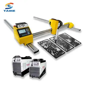 Mesin pemotong Plasma 2040 Gantry CNC dengan perangkat Putar 4 sumbu meja untuk potongan lembaran tabung pipa logam kondisi baru dijual!