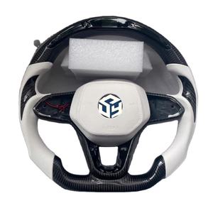 Volant en fibre de carbone forgé pour Volkswagen VW <span class=keywords><strong>Golf</strong></span> MK6 gti Mk7 <span class=keywords><strong>7</strong></span>.5 Mk6 Mk5 Mk4 GTI <span class=keywords><strong>GTD</strong></span> R Polo GTI CC Passat Tiguan - Product Image 5